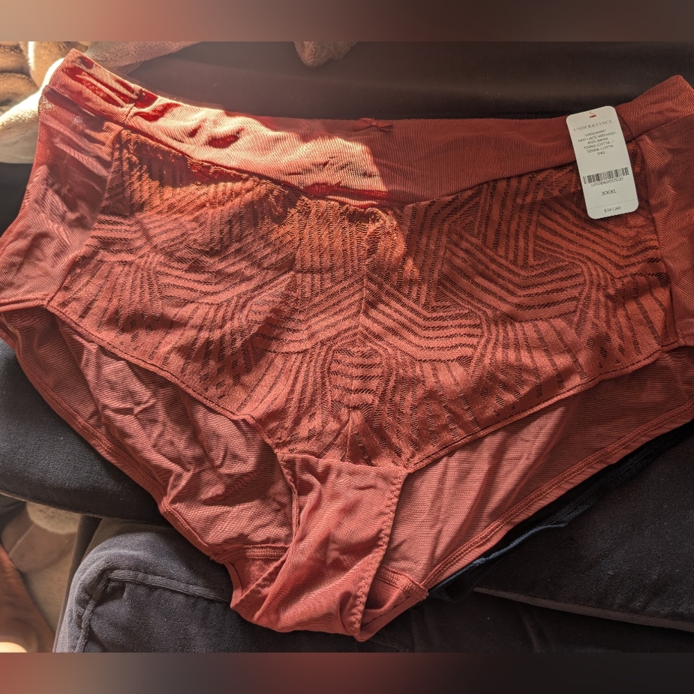 Understance Lace Rust Panty XXXL $15